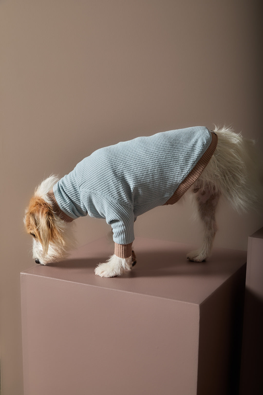 Sueter Waffle Azul GRAIN