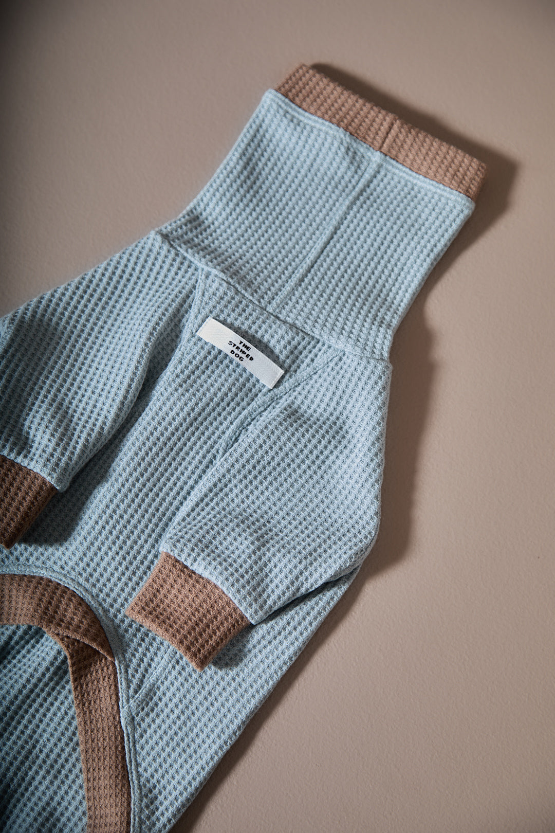 Sueter Waffle Azul GRAIN para perro Salchicha