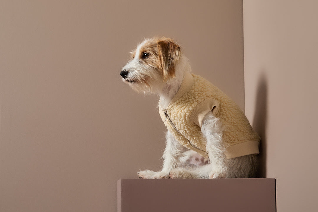 Chaleco en Sherpa Marfil MILAN