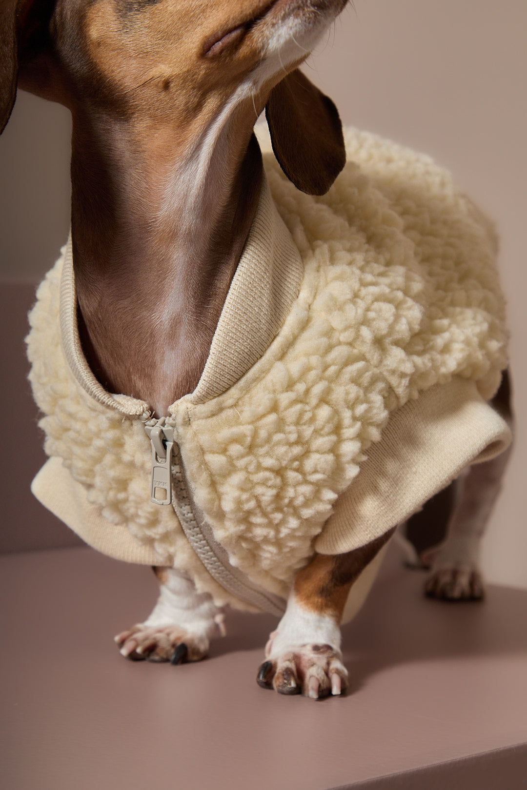 Chaleco en Sherpa Marfil Salchicha MILAN