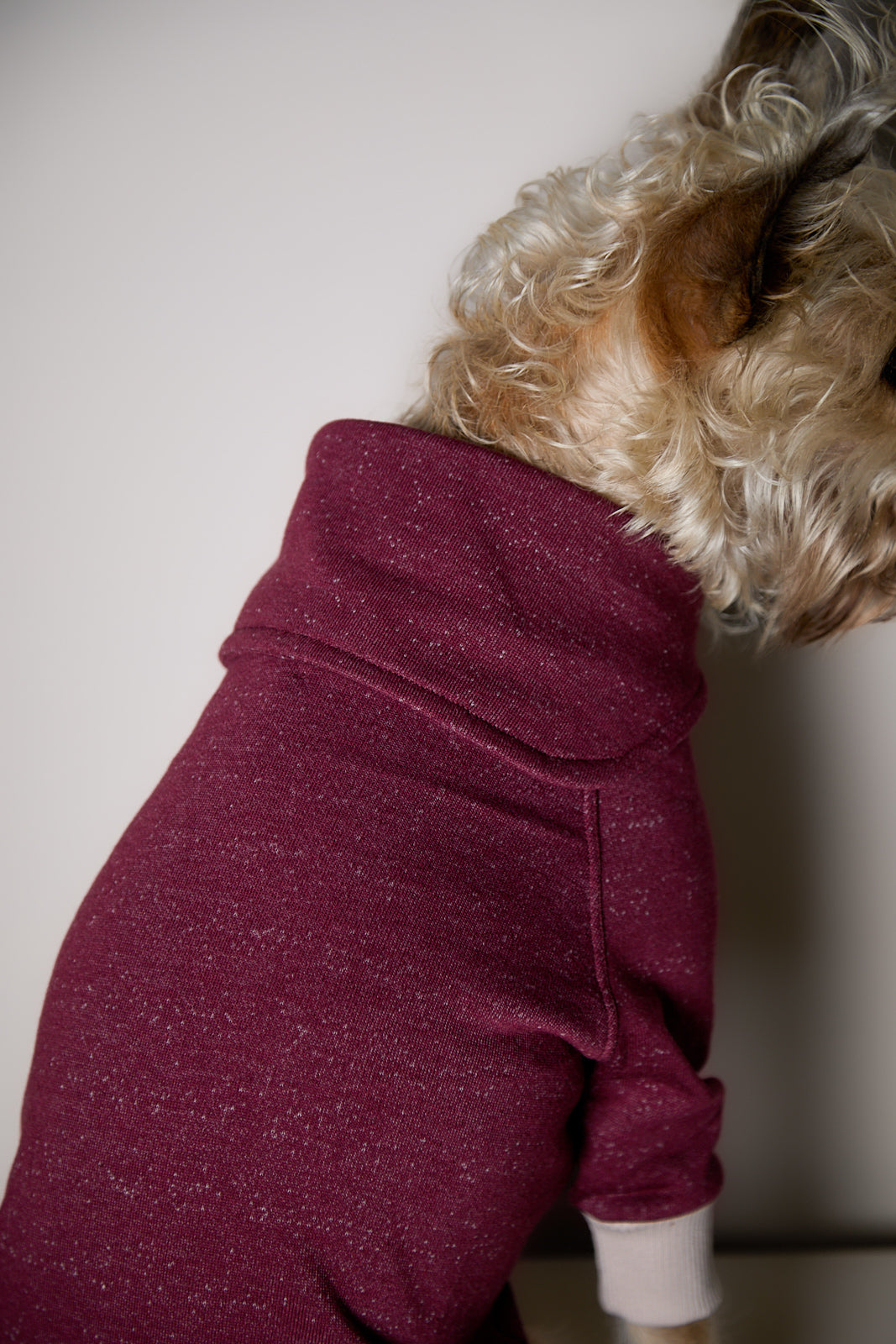Sueter Cuello Alto Vinotinto DUSK para Perro Standard
