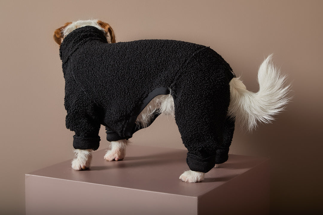 Enterizo Negro Cuello Tortuga  ROMA