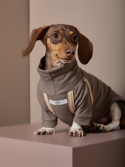Sueter Taupe Cuello Tortuga Salchicha CAIRO
