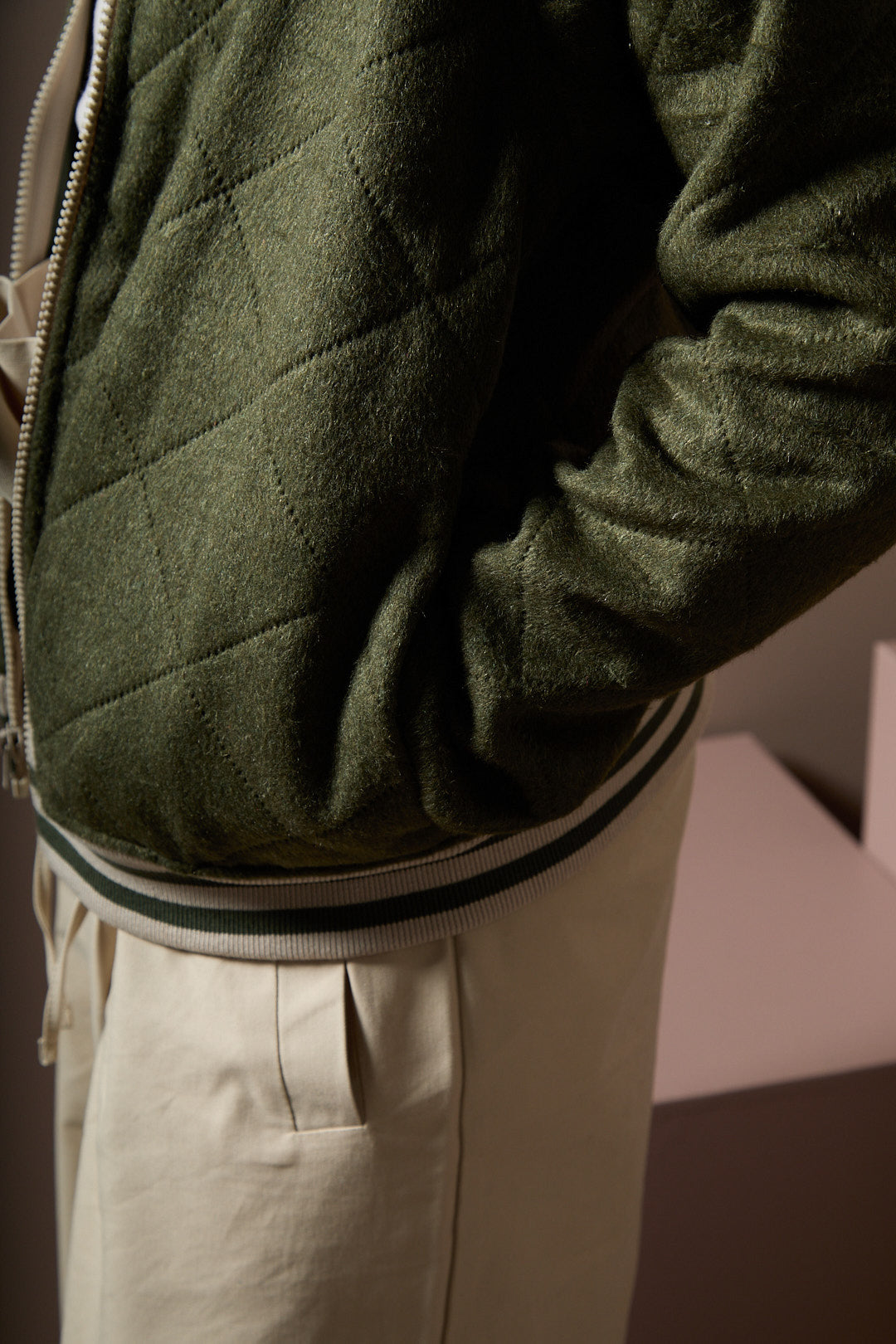 Chaqueta Bomber Verde Humano FLINT