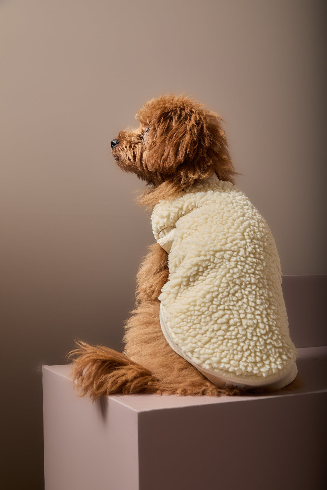 Chaleco en Sherpa Marfil MILAN