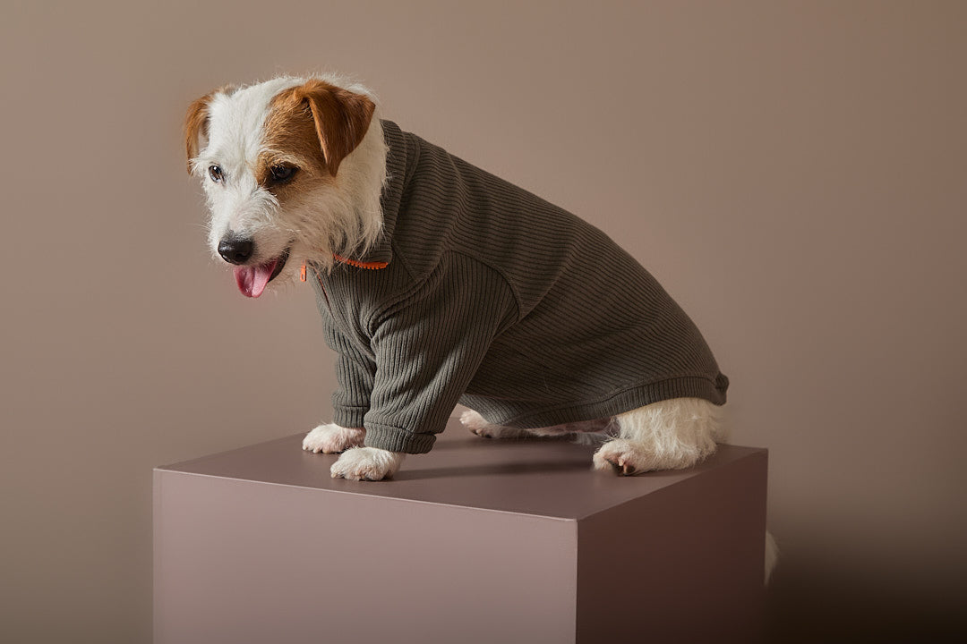 Sueter Verde Militar con Cierre KNIT