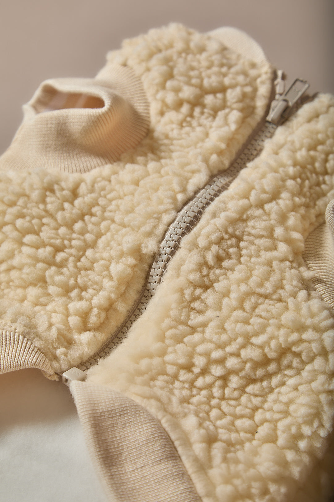 Chaleco en Sherpa Marfil Salchicha MILAN