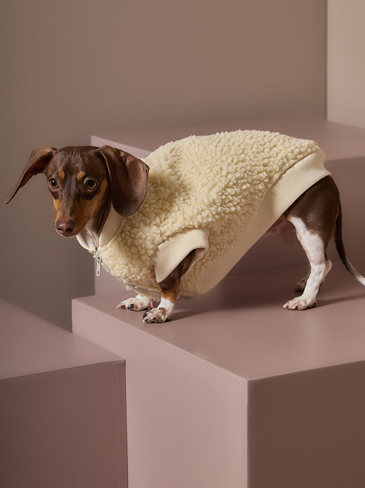 Chaleco en Sherpa Marfil Salchicha MILAN