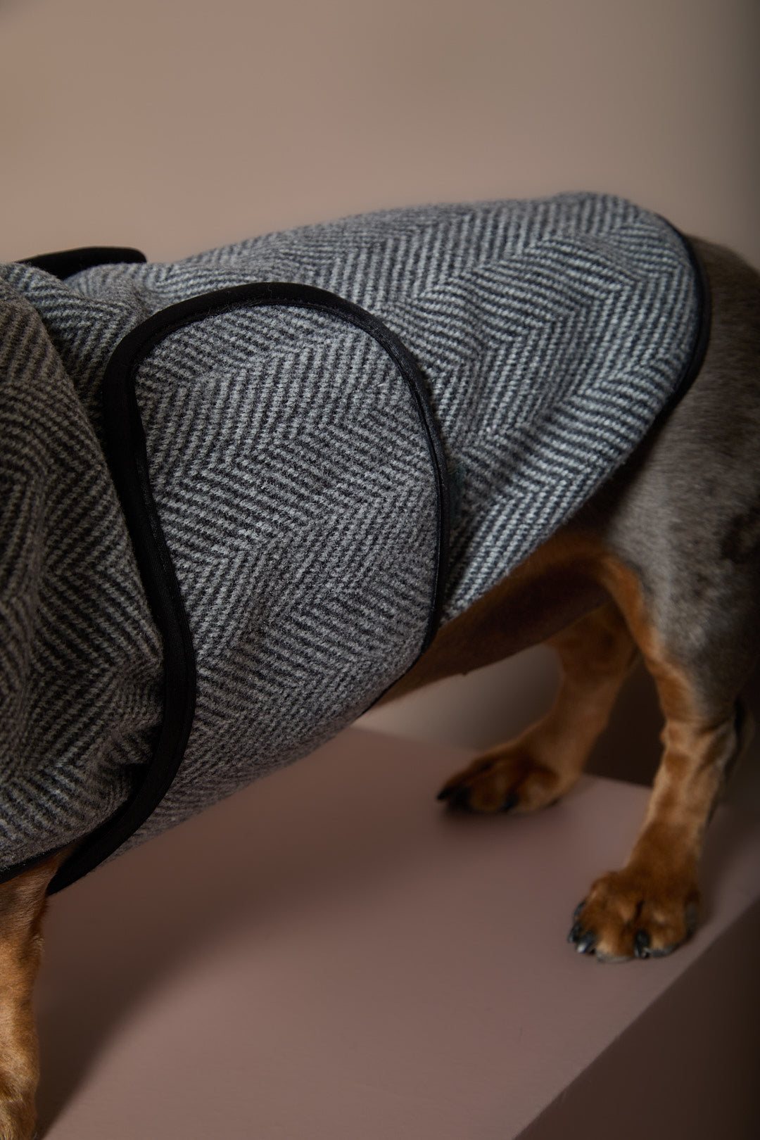 Chaqueta Gris en Espina de Pescado Salchicha TWILL