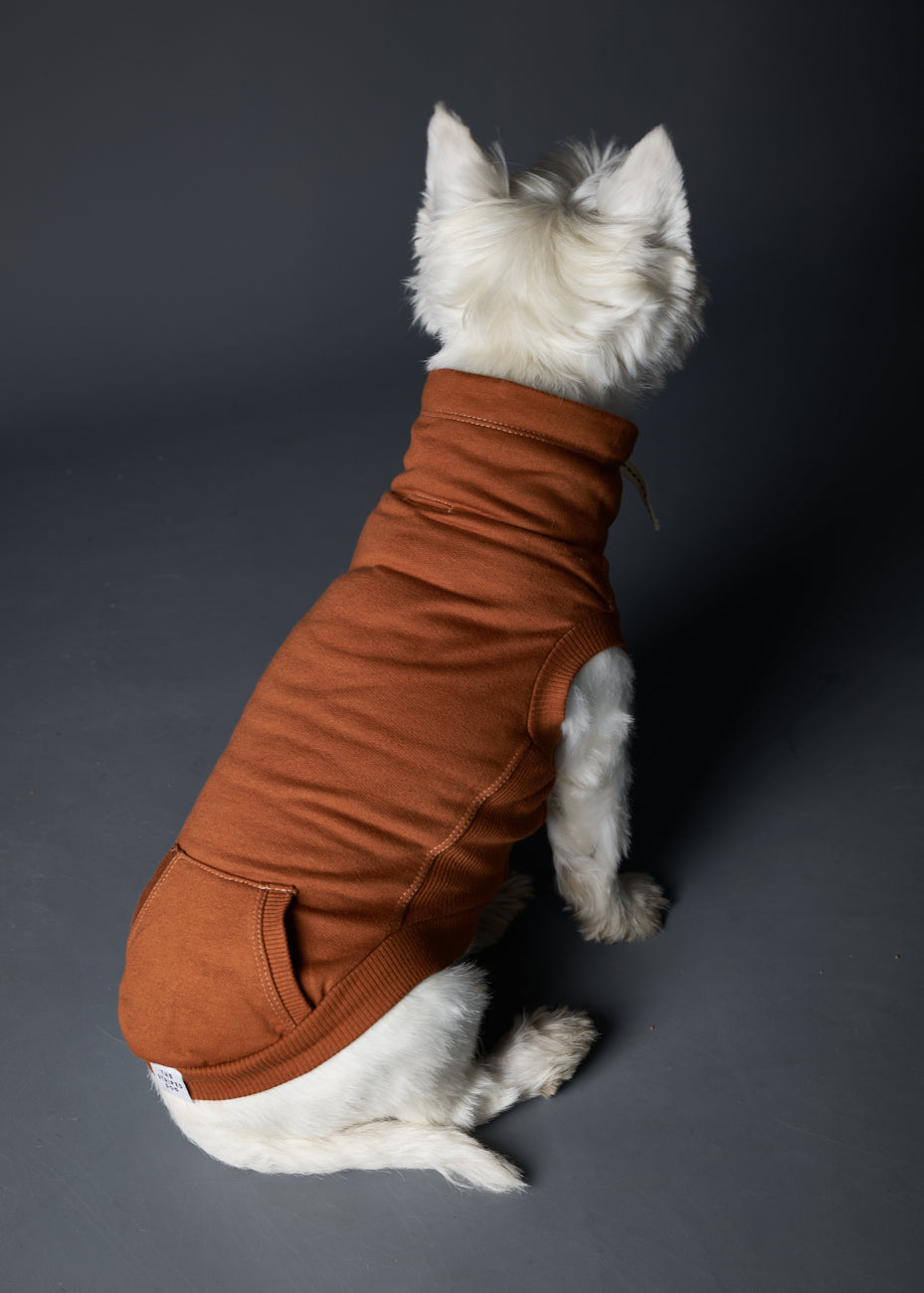 Chaleco Cuello Tortuga Terracota MELROSE